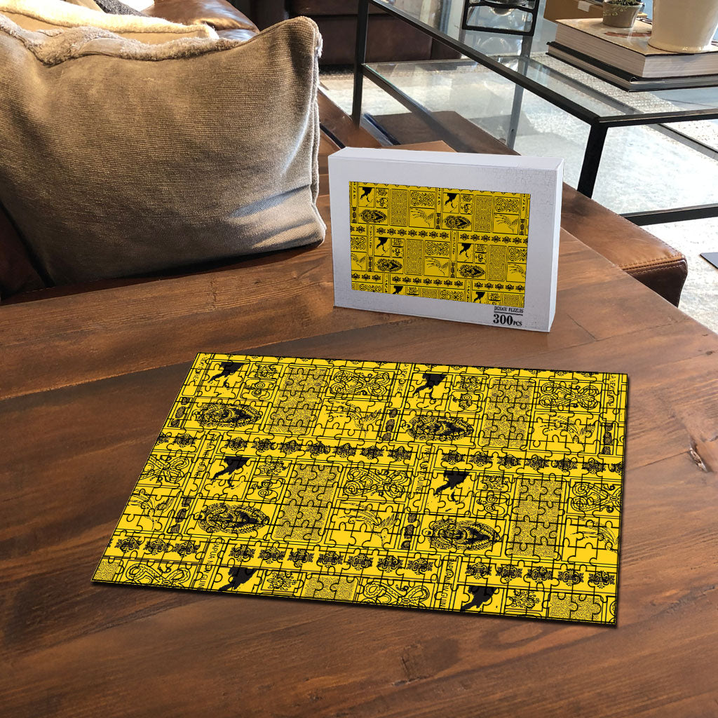 Papua New Guinea Heritage Motif Puzzle Yellow Version