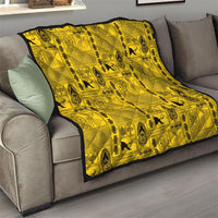 Papua New Guinea Heritage Motif Quilt Yellow Version
