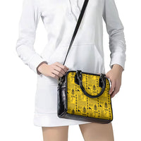 Papua New Guinea Heritage Motif Shoulder Handbag Yellow Version