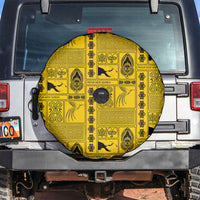 Papua New Guinea Heritage Motif Spare Tire Cover Yellow Version