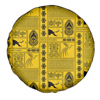 Papua New Guinea Heritage Motif Spare Tire Cover Yellow Version