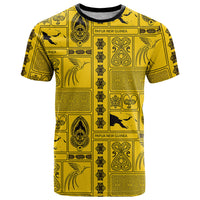 Papua New Guinea Heritage Motif T Shirt Yellow Version
