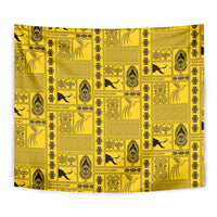 Papua New Guinea Heritage Motif Tapestry Yellow Version