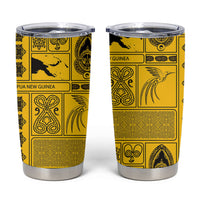 Papua New Guinea Heritage Motif Tumbler Cup Yellow Version