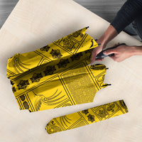 Papua New Guinea Heritage Motif Umbrella Yellow Version