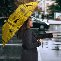 Papua New Guinea Heritage Motif Umbrella Yellow Version
