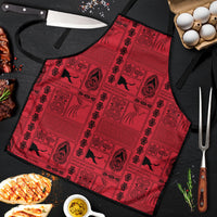 Papua New Guinea Heritage Motif Apron Red Version
