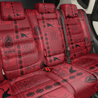 Papua New Guinea Heritage Motif Back Car Seat Cover Red Version