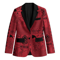 Papua New Guinea Heritage Motif Blazer Red Version
