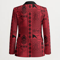Papua New Guinea Heritage Motif Blazer Red Version
