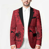 Papua New Guinea Heritage Motif Blazer Red Version
