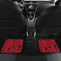 Papua New Guinea Heritage Motif Car Mats Red Version