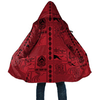 Papua New Guinea Heritage Motif Cloak Red Version