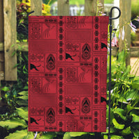Papua New Guinea Heritage Motif Garden Flag Red Version