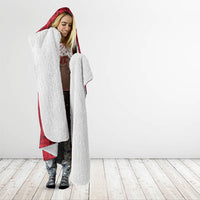 Papua New Guinea Heritage Motif Hooded Blanket Red Version