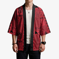 Papua New Guinea Heritage Motif Kimono Red Version