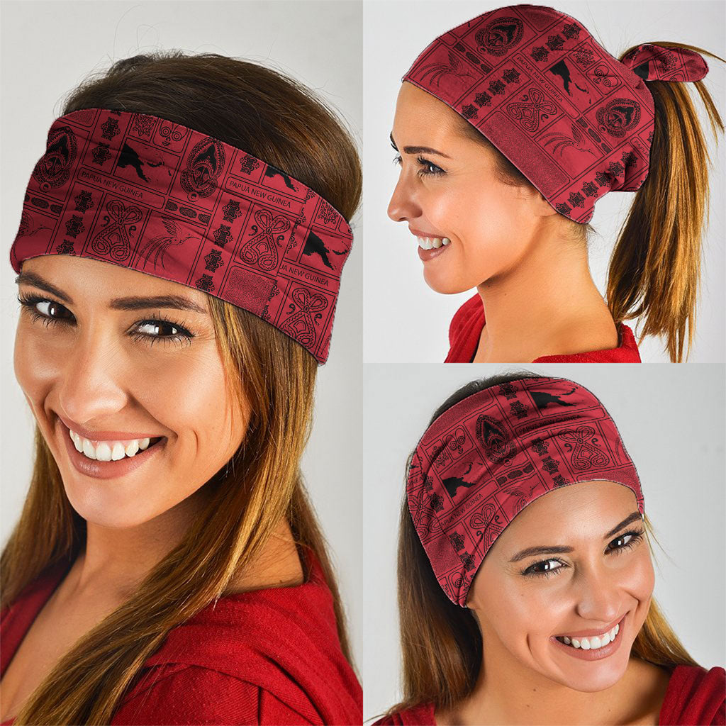 Papua New Guinea Heritage Motif Neck Gaiter Red Version