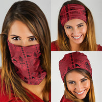 Papua New Guinea Heritage Motif Neck Gaiter Red Version
