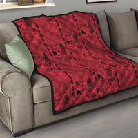 Papua New Guinea Heritage Motif Quilt Red Version