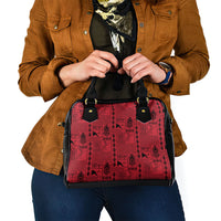 Papua New Guinea Heritage Motif Shoulder Handbag Red Version