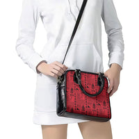 Papua New Guinea Heritage Motif Shoulder Handbag Red Version