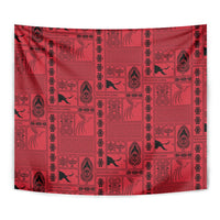 Papua New Guinea Heritage Motif Tapestry Red Version