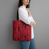 Papua New Guinea Heritage Motif Tote Bag Red Version