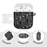 Papua New Guinea Heritage Motif AirPods Case Black Version