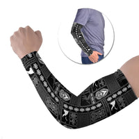 Papua New Guinea Heritage Motif Arm Sleeves Black Version
