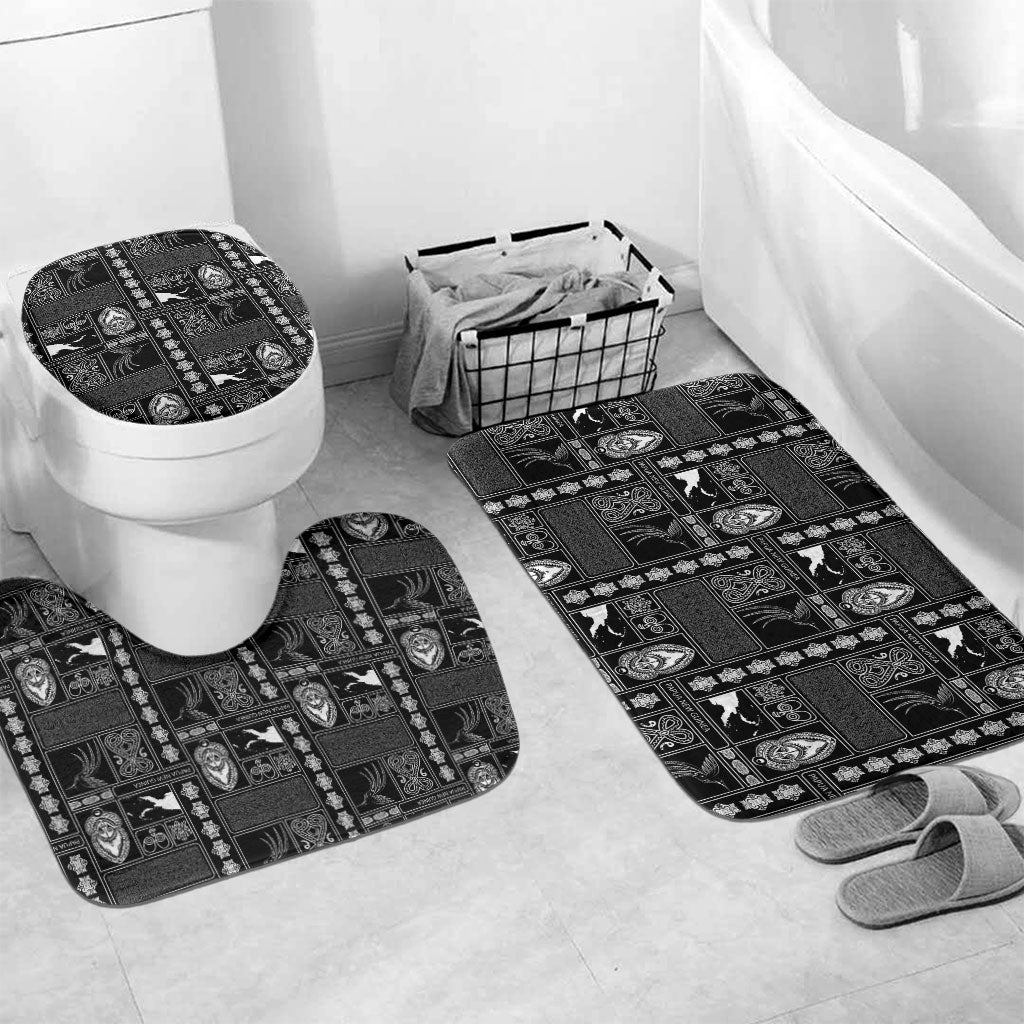 Papua New Guinea Heritage Motif Bathroom Set Black Version