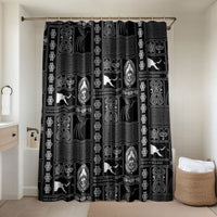 Papua New Guinea Heritage Motif Bathroom Set Black Version