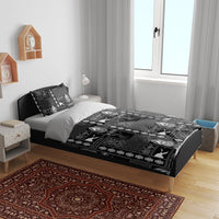 Papua New Guinea Heritage Motif Bedding Set Black Version