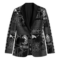 Papua New Guinea Heritage Motif Blazer Black Version