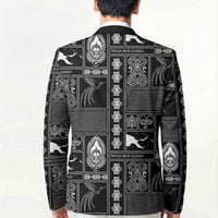 Papua New Guinea Heritage Motif Blazer Black Version