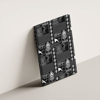 Papua New Guinea Heritage Motif Canvas Wall Art Black Version