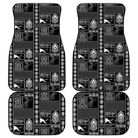 Papua New Guinea Heritage Motif Car Mats Black Version