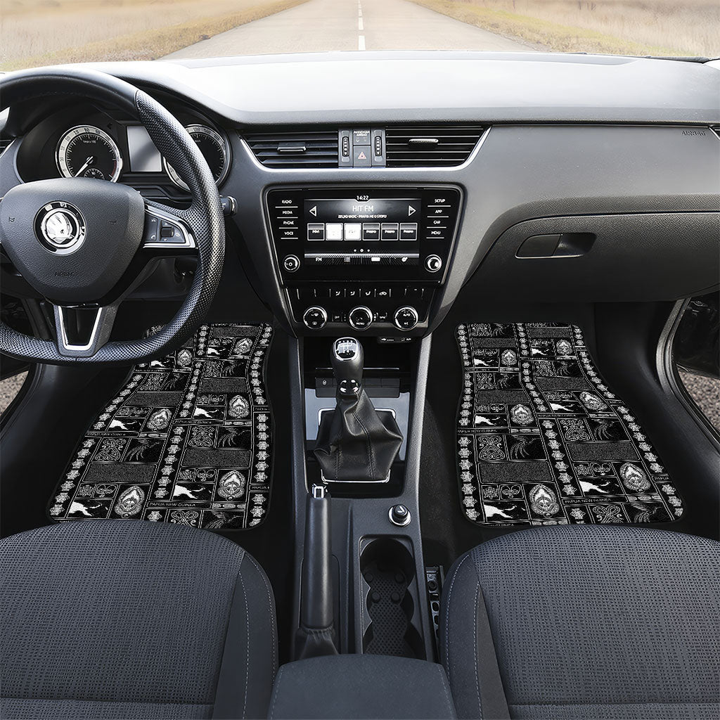 Papua New Guinea Heritage Motif Car Mats Black Version