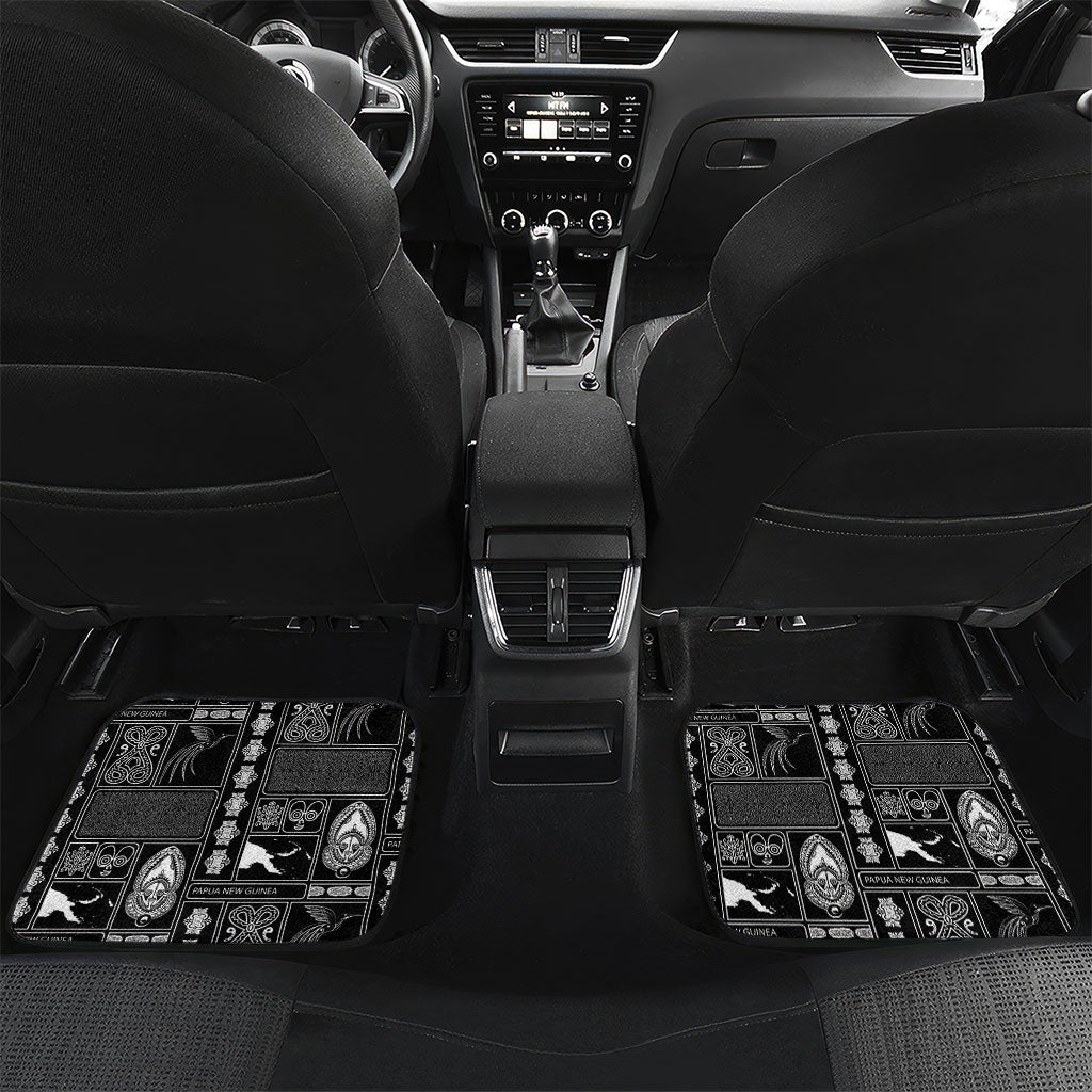 Papua New Guinea Heritage Motif Car Mats Black Version