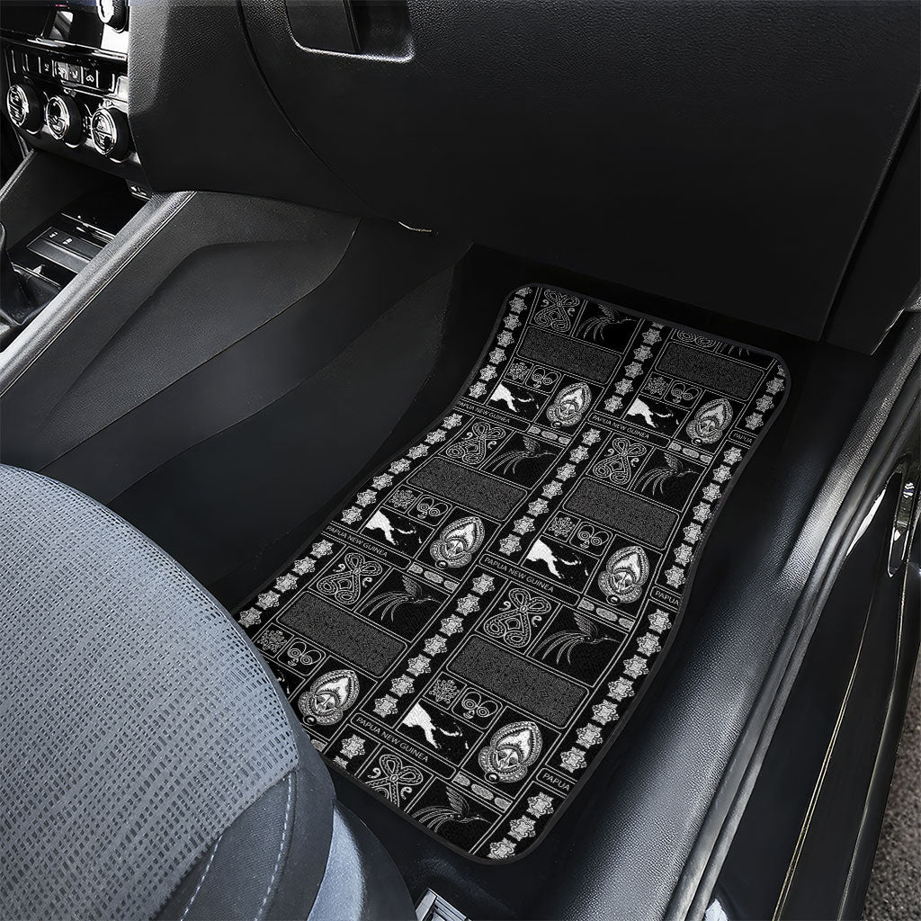 Papua New Guinea Heritage Motif Car Mats Black Version