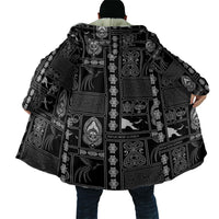 Papua New Guinea Heritage Motif Cloak Black Version