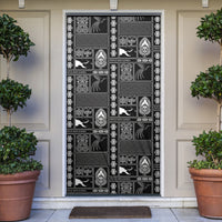 Papua New Guinea Heritage Motif Door Cover Black Version
