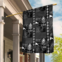 Papua New Guinea Heritage Motif Garden Flag Black Version