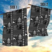 Papua New Guinea Heritage Motif Garden Flag Black Version