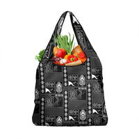 Papua New Guinea Heritage Motif Grocery Bag Black Version