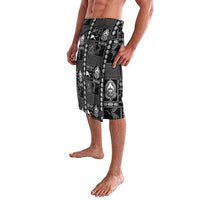 Papua New Guinea Heritage Motif Lavalava Black Version