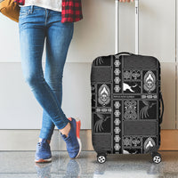 Papua New Guinea Heritage Motif Luggage Cover Black Version