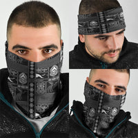 Papua New Guinea Heritage Motif Neck Gaiter Black Version