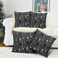 Papua New Guinea Heritage Motif Pillow Cover Black Version