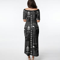 Papua New Guinea Heritage Motif Puletasi Black Version