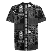 Papua New Guinea Heritage Motif Rugby Jersey Black Version